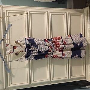 Parker sleeveless silk dress, racerback